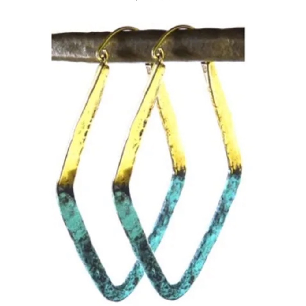 Half Patina Lena Bernard earrings. New with tags and original package.